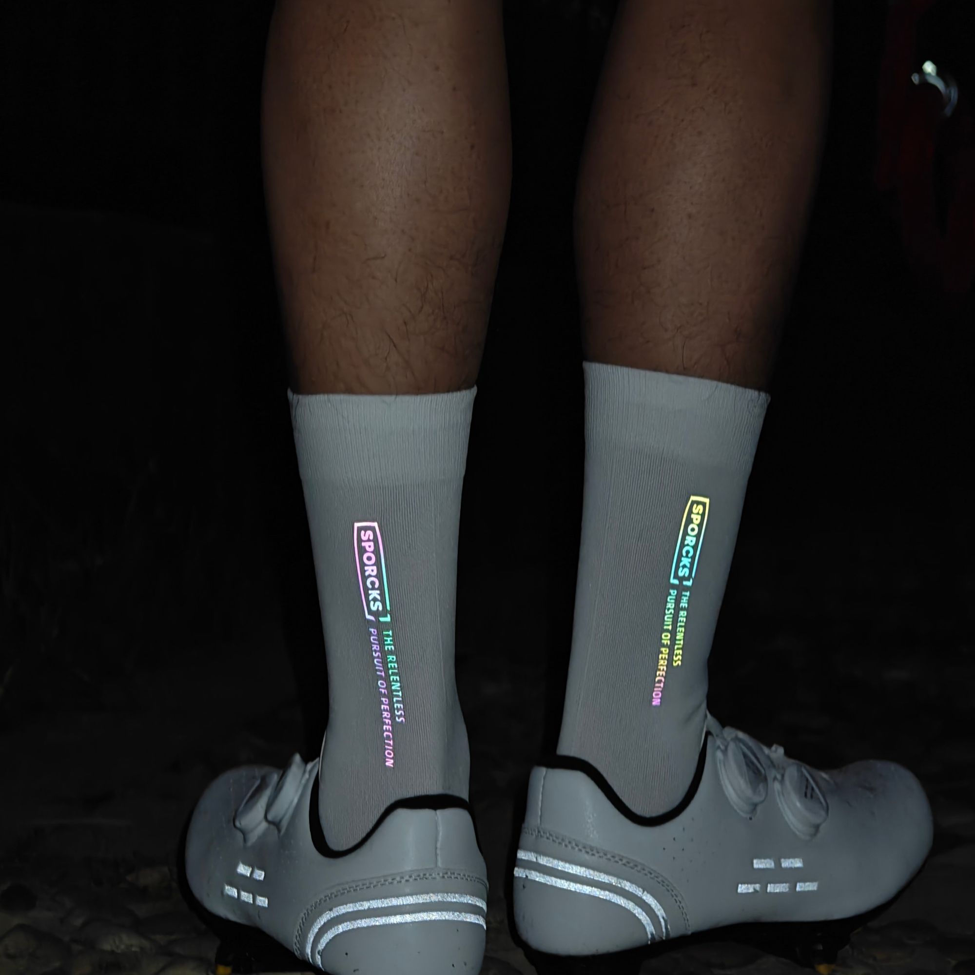 Cycling Gear Women - Sporcks 다채로운 고반사 사이클링 양말 자전거