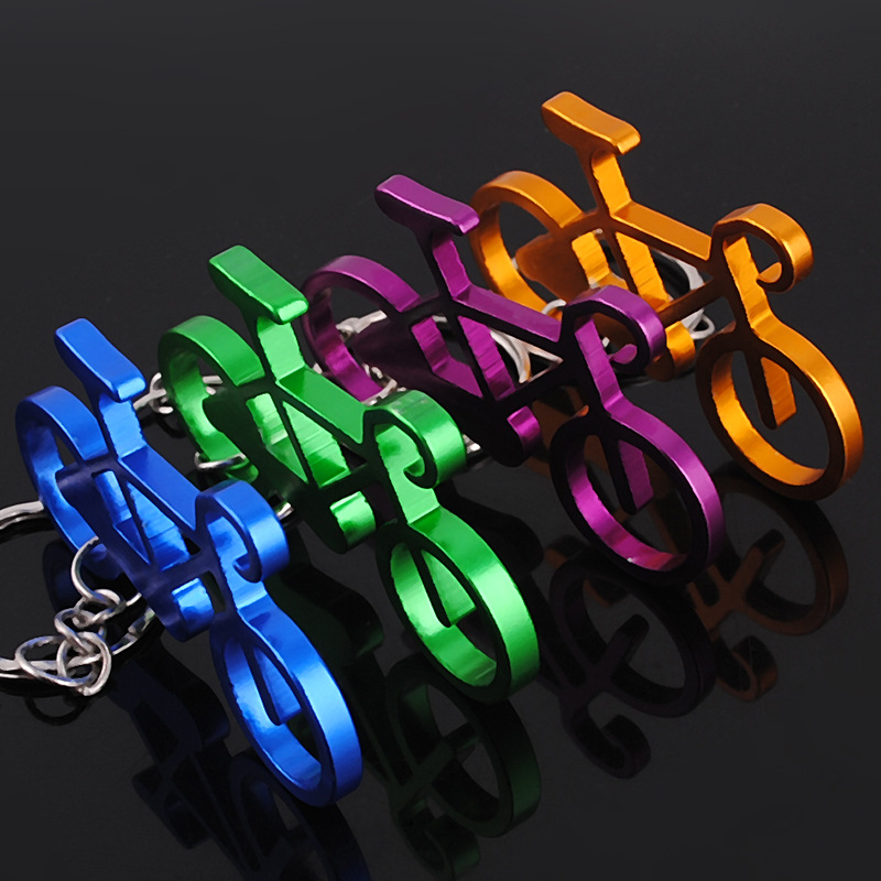 새로운 금속 키 체인 남성 여성 자동차 키 체인 패션  - Yellow Cycling Gear 리뷰 및 가격
