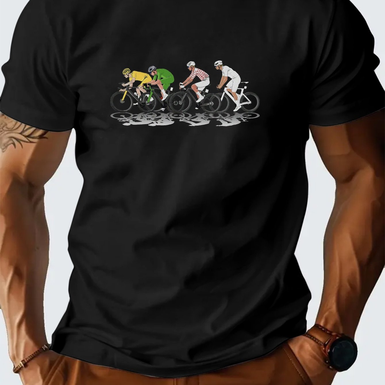 프랑스 사이클링 레이싱 티셔츠 남성 여름 통기성 수분  - Vintage Cycling Gear 리뷰 및 가격