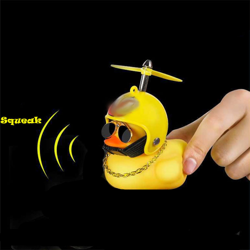 귀여운 고무 오리 자전거 핸들바 장식, 프로펠러 안경, - Yellow Cycling Gear 리뷰 및 가격