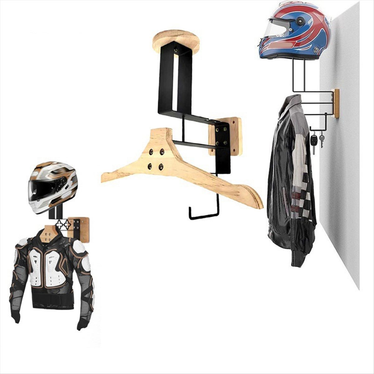 신상품 오토바이 나무 헬멧 홀더 벽걸이 다용도 랙 및  - Cycling Gear Shelf 리뷰 및 가격