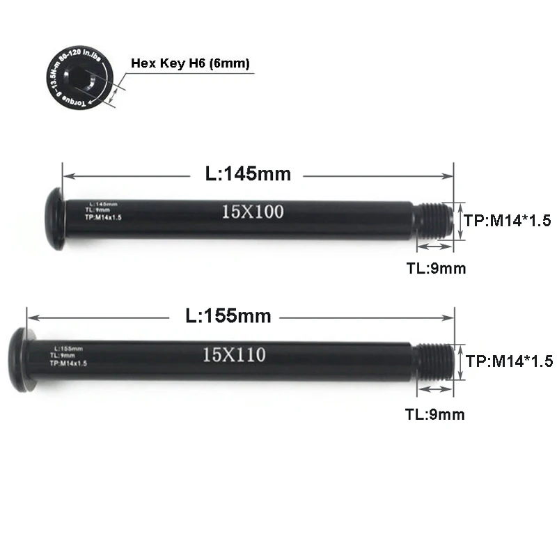 자전거 스루 액슬 100/110 와이드 액슬 M14x1 - Quick Release Skewer 리뷰 및 가격