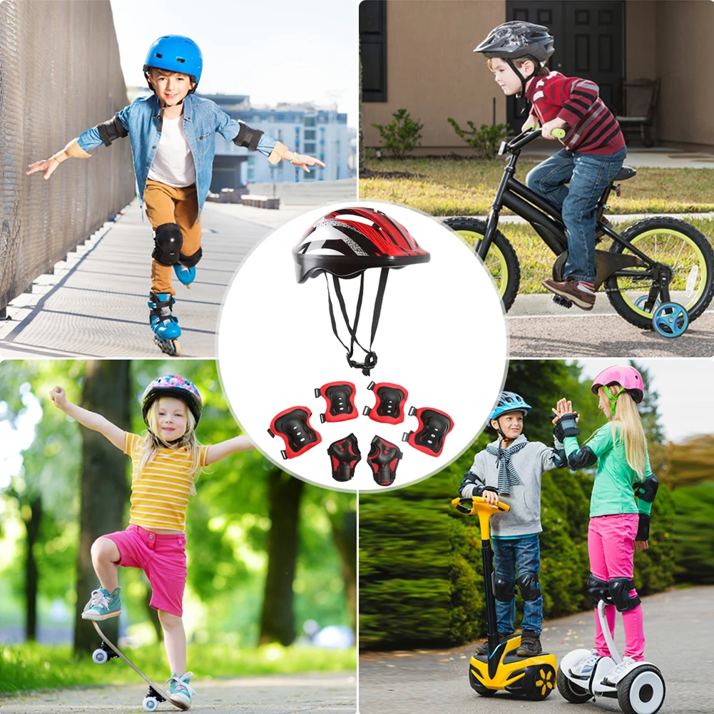 7Pcs 자전거 스포츠 보호 장비 세트 조정 가능한 어 - Cycling Gear Of The Year 리뷰 및 가격