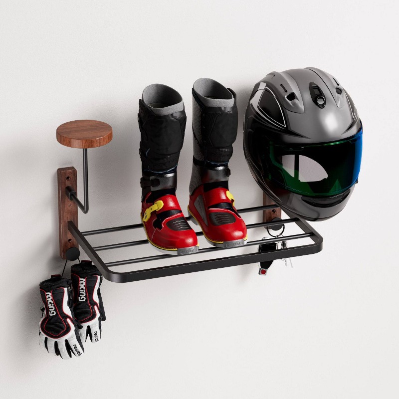 다기능 벽걸이 헬멧 홀더 안전모 걸이 랙 사이클링 장비 - Cycling Gear Shelf 리뷰 및 가격